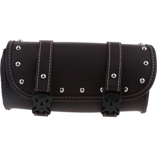 Motorcycle Universal Windshield Tool Kit Riding Bag Storage Bag High Quality Leather Durable Waterproof