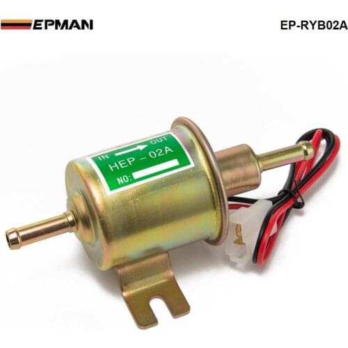 Universal 12V Electric Fuel Pump Low Pressure Bolt Fixing Wire Diesel Petrol HEP-02A For Car Carburetor Motorcycle EP-RYB02A