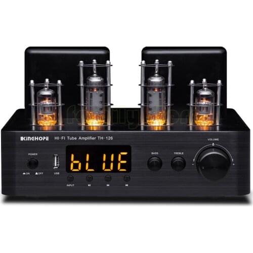 Output power: 120 + 120W, Treble: ±10dB, Bass: ±10dB，TH-126 Household Bluetooth Power Amplifier