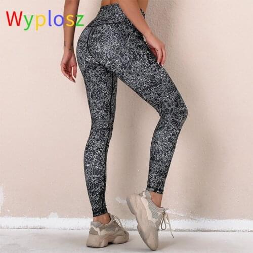 Wyplosz Naked High Waist Tight Fitness Yoga Pants Elastic Energy Gym Wear Workout Leggings Woman Sports Gym Fitness Printing