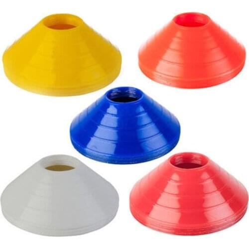 10PCS Outdoor Sport Football Soccer Rugby Speed Training Disc Cone Cross Track Space Marker Inline Skating Cross Speed Training