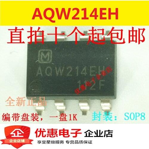 10PCS New original AQW214 AQW214EH SOP-8 patch reducer