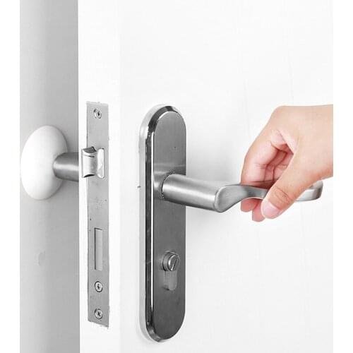 12Pcs Round Self Adhesive Rubber Strong Stickiness Door Knob Stopper Bumper Handle Guard Wall Protector For Protecting Doorknobs