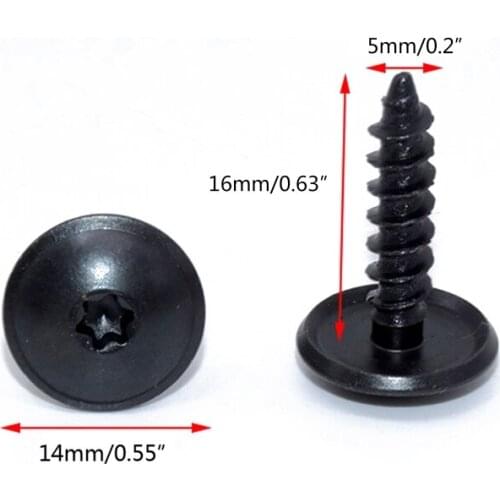 20 Pcs/lot Universal Engine Cover Undertray Wheel Arch Torx Screw Fastener Clips