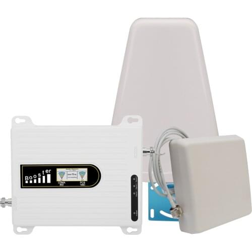 2g 3g 850 1900 Dual Band Signal Amplifier CDMA PCS 4g LTE B5 B2 Cell Phone Signal Booster 3g UMTS Mobile Repeater Antenna