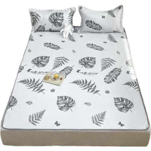 1PC Flat fitted Sheets 1.2/1.6 Meters Christmas Gift For Home Polyester Geometric King Twin Bedding Sheets