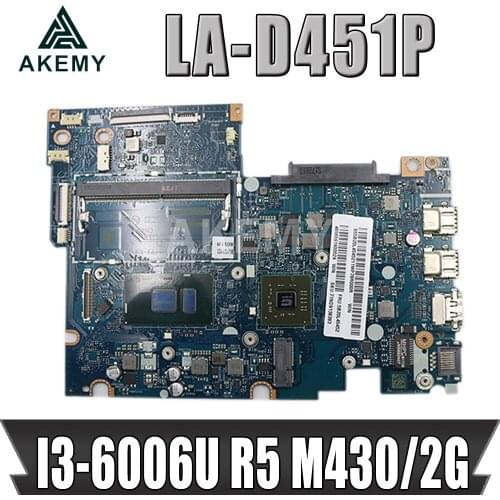 310S-14ISK LA-D451P motherboard For Lenovo 310S-14ISK laptop motherboard I3-6006U CPU R5 M430/2G GPU DDR4