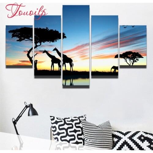 5d 5ps giraffe tree aurora 5d diamond painting crystal 5d diamond embroidery spuare&round crystal painting cross stitchsets