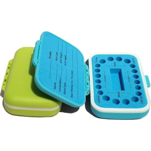 English Plactic Baby Teeth Box Organizer Milk Teeth Storage Umbilical Lanugo Save Collect Baby Souvenirs Gifts