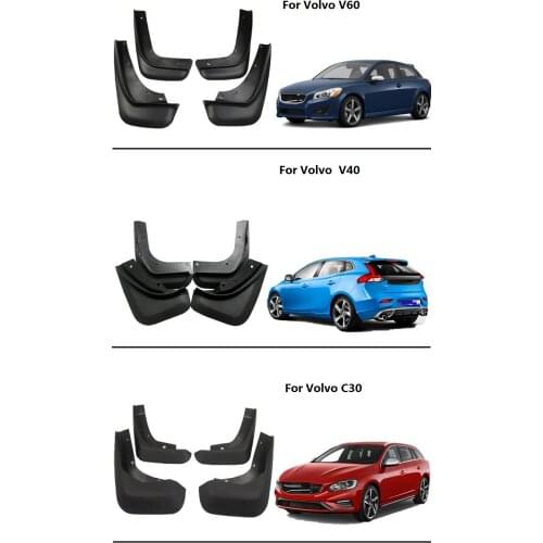 Car Mudflap For Volvo V60 V40 C30 2008-2021 Fender Mud Guard Splash Flaps Mudguard Accessories