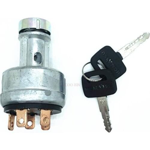 For KOMATSU PC60/120/200-3/5/6 Excavator Accessories Electric door lock Key ignition switch