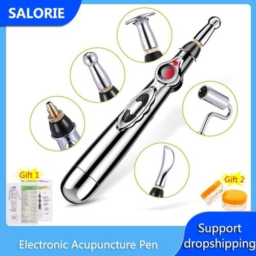 Electronic Acupuncture Pen Electric Laser Massage Pen Therapy Heal Meridian Energy Pen Meridians Health Care Muscle Stimulator