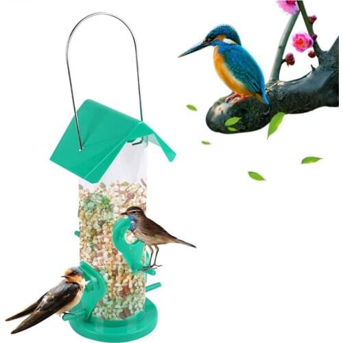 Bird Feeder Bird Feeders Feed Station Hanging Garden Birds Food Dispenser Feeders Outdoor Plastic Tree Garden Decoration