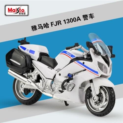 Maisto 1:18 Scale FJR 1300A Police Motorcycle Metal Diecast Sport Race Model Motorbike