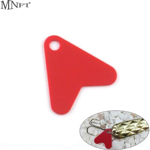 MNFT 100Pcs 16mm&21mm Plastic Rood DIY Vissen Accessoires Road Azie Aas Iron Accessoires Rood Harten