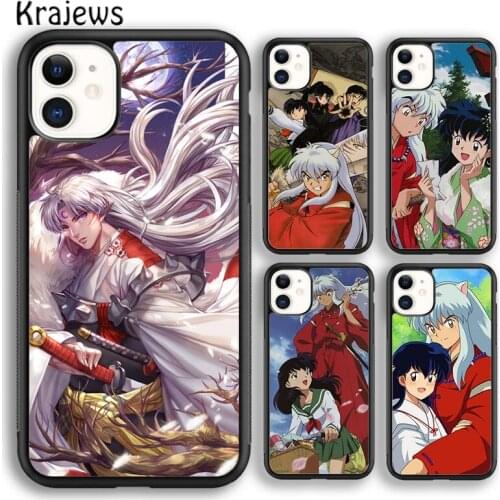 Krajews Anime Inuyasha Soft Phone Case Cover For iPhone 5 SE 6s 7 8 plus X XR XS 11 12 pro max Samsung Galaxy S8 S9 S10
