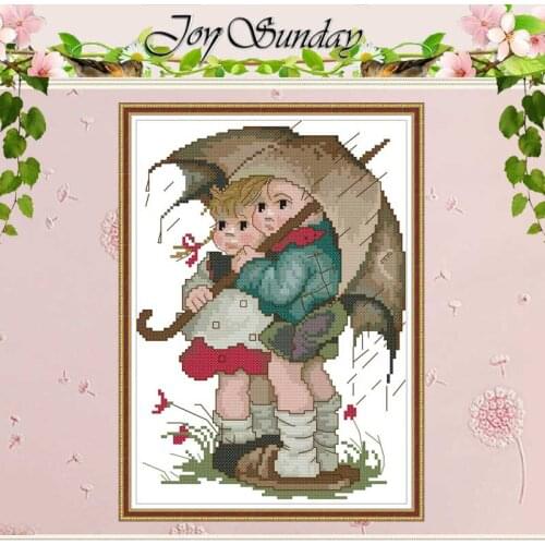 Brother and Sister counted Cross Stitch 11CT 14CT Cross Stitch Set DIY wholesale Cross-stitch Kits Embroidery Needlework