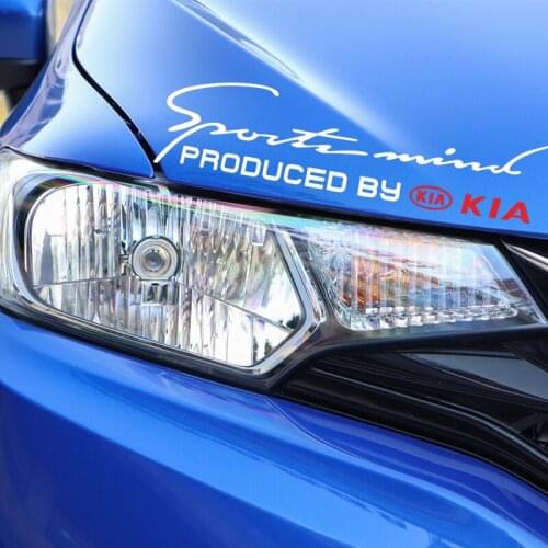 Car decals stickers lamp eyebrow sport design hood headlight For KIA K2 K3 K5 Sorento Sportage R Rio Soul cap car styling