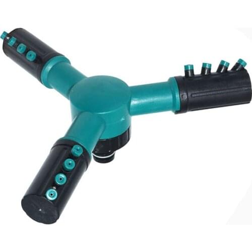 Garden lawn Male 1/2" 3-Arm Rotating Sprinkler Nozzle Garden Agriculture Grass Lawn Watering Irrigation Sprinkler 10 Pc