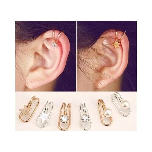 New fashion Creative and versatile U-shaped non-allergic ear clips For Women girl Accessories jewelry wholesale