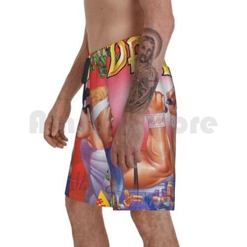 Double Dragon Nes Cover Beach Shorts Men Beach Pants Swim Trunks Double Dragon Nes Fighting Games Arcade