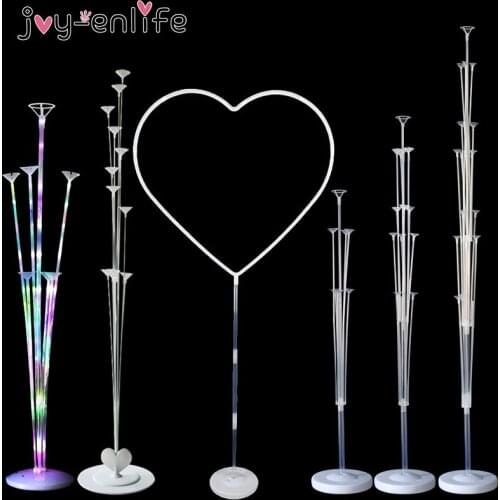Heart Love Baloon Hoop Holder Birthday Party Balloon Column Stand Wedding Arch Decoration Baby Shower Girl Birthday Party Decor