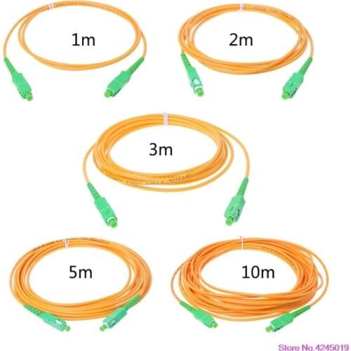 New SC/APC-SC/APC-SM 3mm Fiber Optic Jumper Cable Single Mode Extension Patch Cord