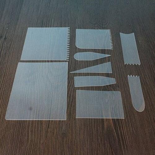 Cream Spatula Cake Cake Scraper Baking Decorating Tools Cutter Pastry Mold 9 Pcs