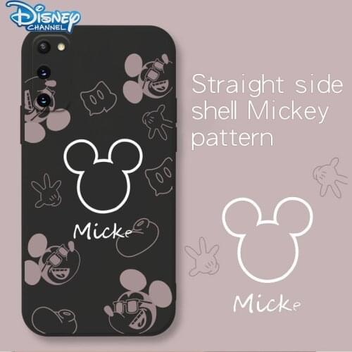 Cute Disney Mickey Minnie All-inclusive Soft Case for Samsung S20 Ultra S20 Plus S20 Back Cover Silicone Anti-fall Shell Coque