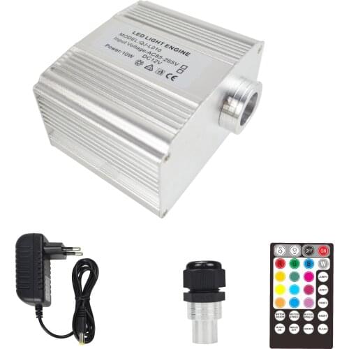 10w rgbw led ceiling star light car roof use Music/RF control twinkle led light engine silver shell DC12V led fiber optic light