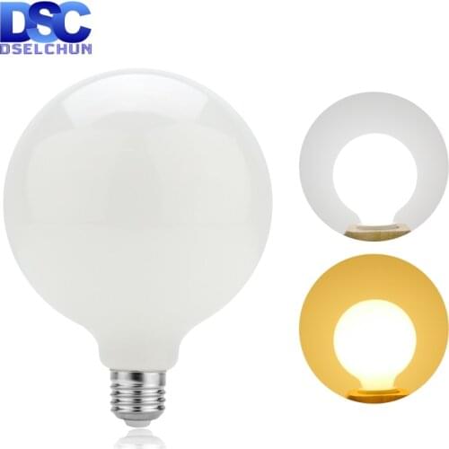 Milky Glass Bulb E27 5W Edison ​LED Light Bulb G80 G95 G125 220V-240V Globe Ball Bulb Cold/Warm White Lampada LED Lamp