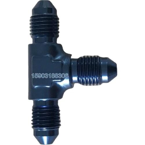 Performance Aluminum Alloy 3AN Fuel Oil Water Line Male AN Flare UNION T-piece Tee Hose Fitting Adapter