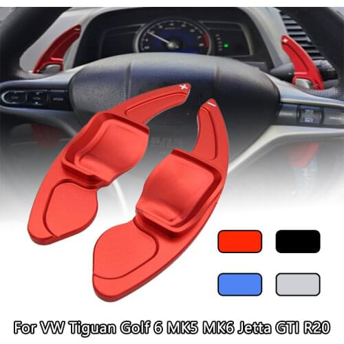 For VW Tiguan Golf 6 MK5 MK6 Jetta GTI R20 Car Accessories Steering Wheel Paddle Extend DSG Direct Shift Gear Paddle Extension