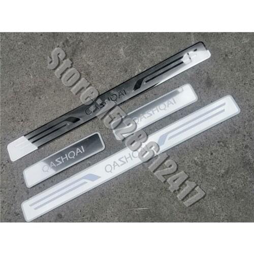 Stainless steel Cover Scuff Plate Guard Door sill Sticker Styling For Nissan Qashqai J11 Car Accessories 2016 2017 2019 2020