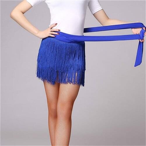 Women Girl Children Ballroom Latin Tassel Dance Skirt Wrap Dancewear Salsa Tango 904-A740