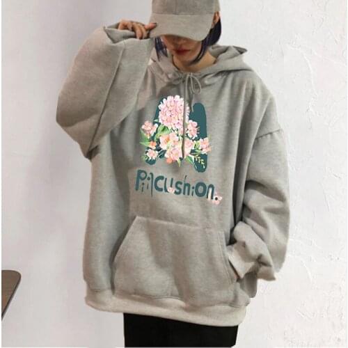 Womens Comfy Printing Hoodies 2021Autumn Winter Slim Hooded Sweatshirt Women Casual Hoodie Classic Hoodies Pullover Tops