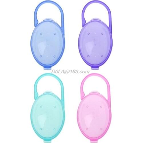1PCS Baby Solid Pacifier Box Soother Container Holder Pacifier Box Travel Storage Case Safe Holder Pacifier PP Plastic Box