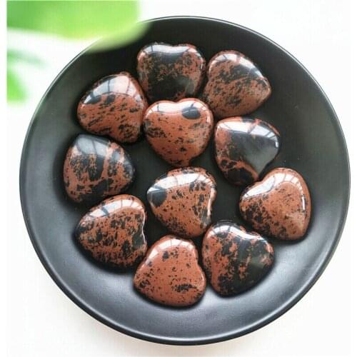 1PC Natural Red Tigers Eye Crystal Heart Shape Stone Meditation Healing Gift Chakra Natural Stones and Minerals