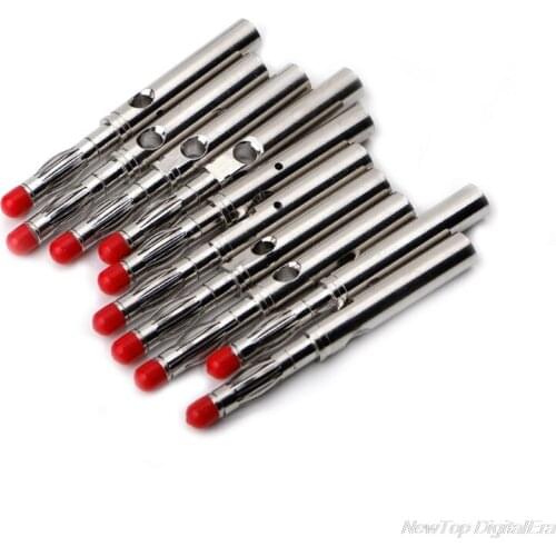 10 Sets 4mm Male Sheath Stackable Banana Plug Wire Solder Connector J12 21 Dropshipping