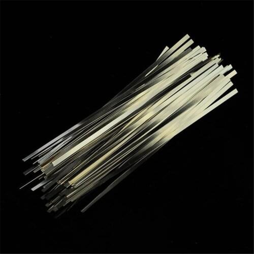 100pcs/lot 0.12mm x 6mm x 100mm Quality low resistance 99.96% pure nickel Strip Sheets for battery spot welding machine