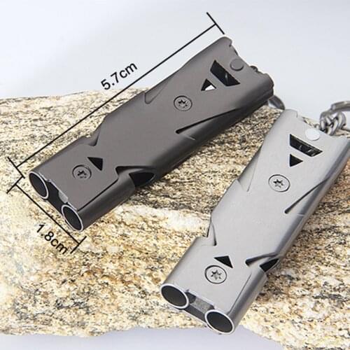 150 Decibel Stainless Steel Emergency Survival SOS Whistle Outdoor Hiking Hot