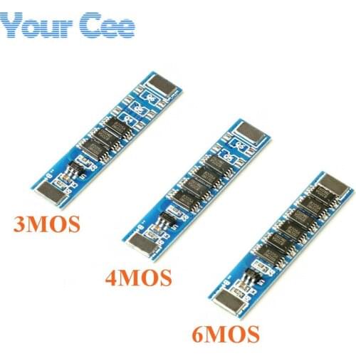 1S 3.7V 3MOS 4MOS 6MOS 18650 Lithium Battery Protection Board li-ion PCB PCM BMS Charger Charging Module Diy Electronic