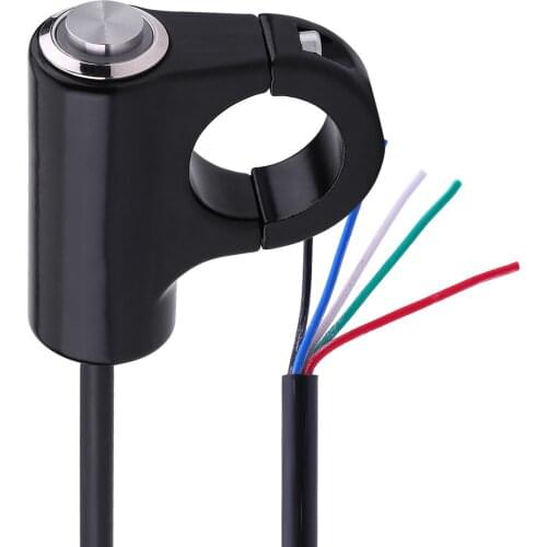 22mm Motorcycle Handlebar Mount Switch Push Button Headlight Brake Fog Lights ON/OFF Model B Easy To Install