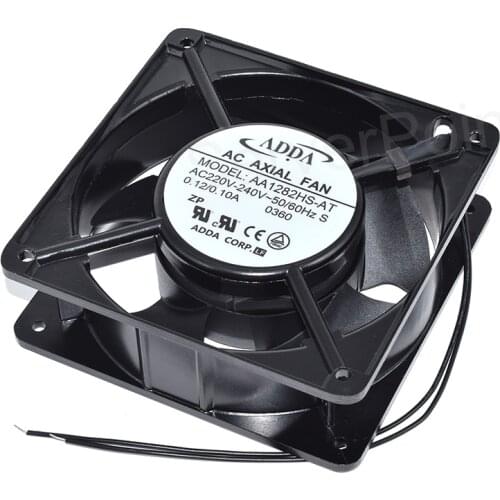 Free Shipping For AC FXIAL FAN AA1282HS-AT 220 240V Two Wires Square Cooling Fan