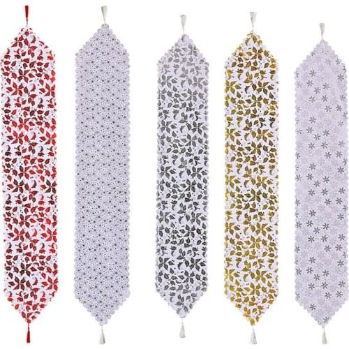 Table Runner Colorful Table Cover Party Ornaments Tablecloth for Christmas Home Dining Table Christmas Decoration LBShipping