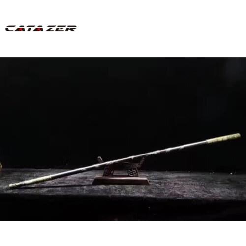 Wooden Monkey King Staff KungfuWushu Sticks Monkey Cudgels Carving Dragon Golden Cudgel Sun WuKong Practice Self Defence Stick