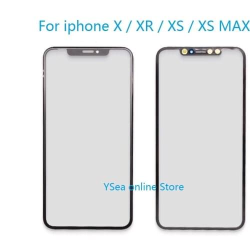 For Iphone X/Xr/Xs/Xs Max New Replacement Black Front Outer Glass Lens Repair Touch Screen Phone Part IN Stock