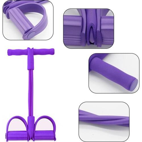 Indoor Fitness Resistance Bands Exercise Equipment Elastic Sit Up Pull Rope Workout Bands Sport Foot Pedal Ankle Puller Dropship