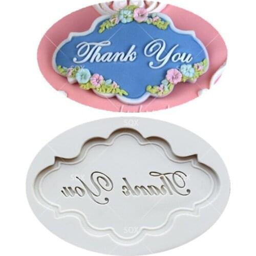 Thank You Letter Fondant Cake Baking Molds,Moule Silicone,Cake Decorating Tools Pastry Tools Kitchen Accessories SQ16368