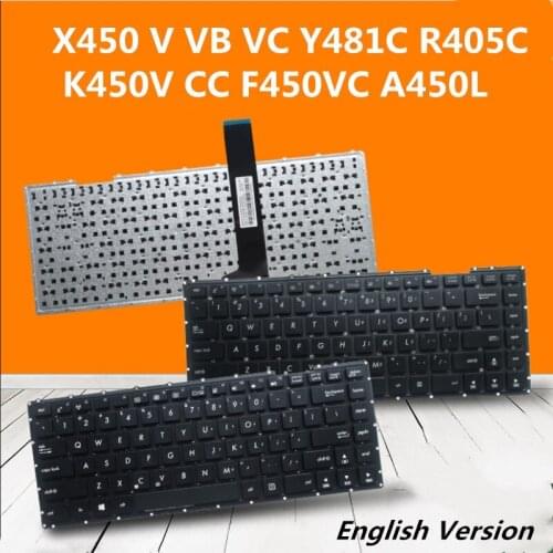Laptop English Keyboard For Asus X450 V VB VC Y481C R405C K450V CC F450VC A450L notebook Replacement layout Keyboard